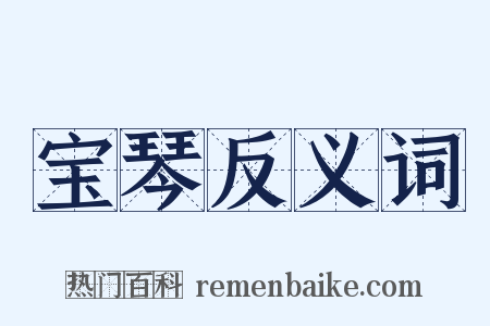 宝琴反义词是什么意思的图片
